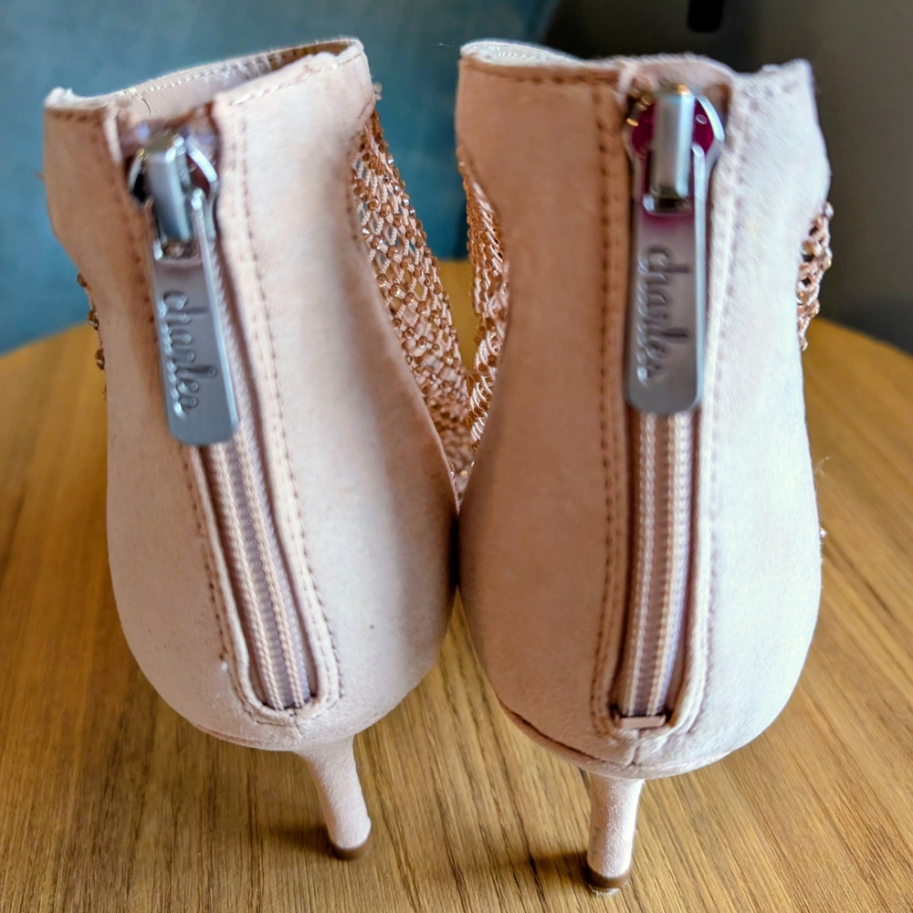 Charles David Mesh Heels - Cream - Picture 6 of 8